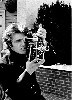 Gerard filming his split/screen epic, Preraphaelite Dream, Spring 1968, Cambridge, Mass.
Gerard Malanga Collection.