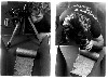 Gerard Malanga photographing Jack Kerouac&rsquo;s roll manuscript of On the Road at the Sterling Lord Literary Agency, August 19, 1982. Photo by Ira Cohen/Gerard Malanga Collection.