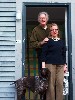 Husband Dan and Mary Anne stepping out of the studio.