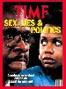 The cover of Time Magazine during the Supreme Court hearings for Judge Clarence Thomas.