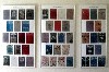 A display of covers of the books which Wharton published.