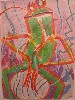 Drummer, 1982, Mixed Media on paper