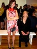 Sculptor Joan Brigham and her grand daughter. 
