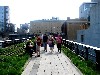 Visitors strolling along the High Line.