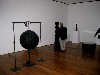 A gallery with light sculptures which cast a play of light on the walls when the room is darkened.