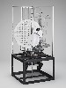 A 1930 light sculpture created by Bauhaus artist Laszlo Moholy Nagy from the Busch Reisinger Museum.