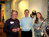 Land and his brother with Julie Seitel.