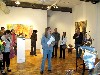 The curator Julie Seitel greeted the audience during the Eclipse opening.