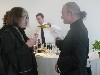 Dean of School of Architecture and Planning Adele Santos with Wodiczko