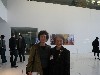 Former CAVS fellow sculptor Beth Galston (L) with Zeren Earls