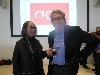 Dean Santos with video artist and ACT faculty Muntadas
