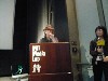ACT fellow poet Elizabeth Goldring presenting the Seeing Machine