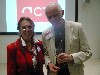 Julie Kepes with John De Monchaux, Dean Emeritus of School of Architecture and Planning