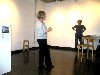 Helga giving  a talk on her work.