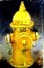 A yellow hydrant.