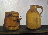 Bucket and jug.