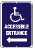 Accessible Entrance Sign