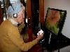 A neighbor checking out Lachman&rsquo;s video.