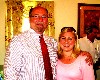 Mayor Dick Alcombright with his daughter hosted a spaghetti dinner at the V.F.W.