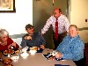Alcombright table hopping with Gail and Phil Seller as well as Larry Murray.