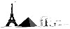 Height comparison of Kapoor's piece to great monuments of the world.