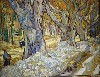 Workers Repairing a Street with Large Trees by van Gogh.