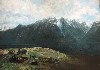 This landscape by Courbet was unfinished at the time of his death.