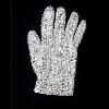 The glove is on display.