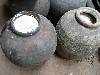 Rice fermenting in pots