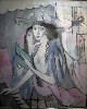 Two girls at a piano by Marie Laurencin.