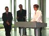 Elizabeth Diller at the podium with associates Scofidio and Renfro.