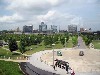 A view of the city from the Library.