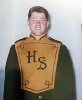 Bill in the high school marching band.