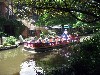 Tourists enjoying a barge ride.