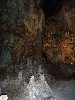 Limestone forms: Stalagmites on the floor level and stalactites develop from above.