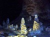 Stalagmites in color.
