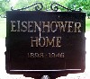 Sign for the Eisenhower home.