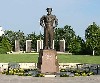 A memorial to Ike on the grounds.