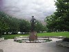 Another view of the memorial sculpture.