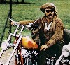 As a biker in the cult classic Easy Rider in 1969.