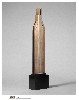 Forms in Space No. 1 by John Storrs, 1927, Stainless Steel and Cooper, 20 1/2 x 4 x 1 5/8", Lent by the Metropolitan Museum of Art, New York, New York.
