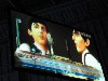 Singing along with the Beatles.