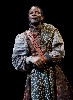 The costumes designed by Arthur Oliver enhance the opulence and spectacle of the production.
