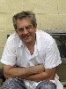 The chef owner of Red Sauce taking a breather before evening service. 