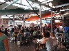 Hanging out on the cafe deck.