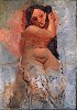 Woman Plaiting Her Hair, 1906, by Pablo Picasso. Oil on canvas, 127 x 90.8 cm. The Museum of Modern Art, New York. Florene May Schoenborn Bequest, 1996 (826.1996). © The Museum of Modern Art / Licensed by SCALA / Art Resource. © 2010 Estate of Pablo Picasso / Artist Rights Society (ARS), New York