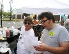 David Lane consults with Tina.
