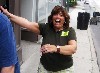 Michelle Alcombright was having a blast.