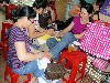 Manicure and pedicure on the go