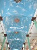 Vaulted ceiling of temple